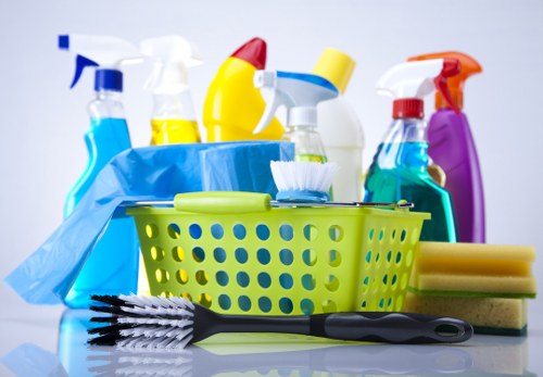 Professional carpet cleaners at work in a Lampton home interior
