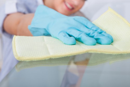 Professional steam carpet cleaning process in a Lampton living room